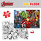 Kinderpuzzel The Avengers Dubbelzijdig 108 Onderdelen 70 x 1,5 x 50 cm (6 Stuks)