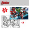 Kinderpuzzel The Avengers Dubbelzijdig 60 Onderdelen 50 x 35 cm (12 Stuks)