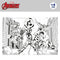 Kinderpuzzel The Avengers Dubbelzijdig 60 Onderdelen 50 x 35 cm (12 Stuks)