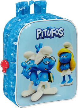 Kinderrugzak Los Pitufos Blauw 22 x 27 x 10 cm