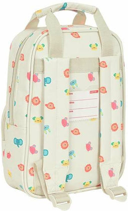 Kinderrugzak Safta Cabecitas Crème 20 x 28 x 8 cm
