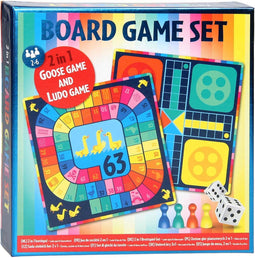 Kinderspel Ludo/Ganzenbord 2in1