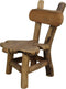 Kinderstoel Flinstone - oud teakhout