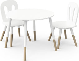Kinderstoelen en -tafel Firmiana | 60 x 60 x 47,7 cm | Wit