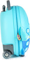 Kindertrolley - vliegtuig - handbagage - lichtgewicht - duurzame hardcase - 17L - kinderkoffer met wieltjes - verstelbare handgreep