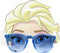 Kinderzonnebril Frozen Blauw