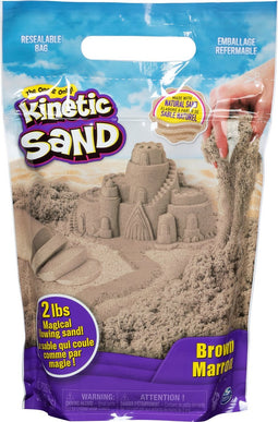 Kinetic Sand - Kneedbare Speelzand - Bruin - 0,9 kg origineel kinetisch zand - Sensorisch speelgoed