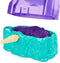 Kinetic Sand - Kristal Zeemeermin-speelset met 481 g goudkleurig glinsterend orig ineel kinetisch zandmet opbergbak en gereedschap - Sensoriche speelgoed