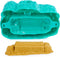 Kinetic Sand - Kristal Zeemeermin-speelset met 481 g goudkleurig glinsterend orig ineel kinetisch zandmet opbergbak en gereedschap - Sensoriche speelgoed