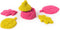 Kinetic Sand - SquishBlossom bloeiende bloempot met 227 g orgineel kinetisch zand in neongeel en neonroze en vormpjes sensorisch speelgoed