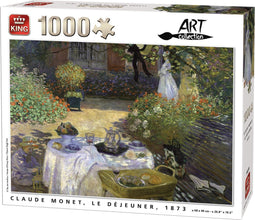 King Puzzel 1000 Stukjes (68 x 49 cm) - Le Dejeuner - Monet - Legpuzzel Art Collection