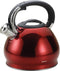 Kinghoff 1212 - Fluitketel - 3.4 liter - rood - Glans