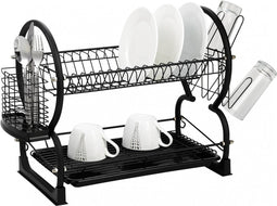 Kinghoff 1500 - Keukenrek - afdruiprek - zwart