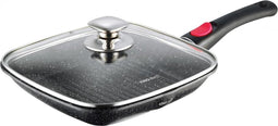 Kinghoff 1511 grillpan - 28x28 cm - marble coating - inductie