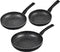 Kinghoff 1562 - 3 delige pannenset - zwart marmer - Ø20/24/28 cm
