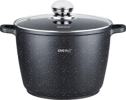 Kinghoff 1598 - Hoge Braadpan - met Aromaknop - 24 cm - 6.2 liter