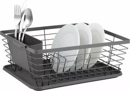 Kinghoff 1715 - Afdruiprek - Staal - kunststof - grijs