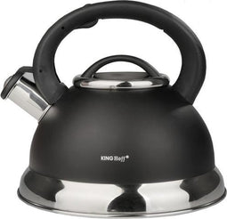 Kinghoff 3246 - Fluitketel - Zwart - 3L
