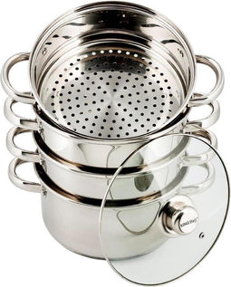 KINGHOFF 3317 Stoompan set - Ø 18cm - 5 delig