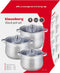 Kinghoff 7178 - 6 Delige Soep pannenset - kookpan - soeppan - 16 liter/13 liter/10.7 liter