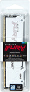 Kingston Fury Beast RGB White - Geheugen - DDR5 - 16 GB: 1 x 16 GB - 288-PIN - 6000 MHz / PC5-48000 - CL40 - 1.35V - Intel XMP 3.0 - On-die-ECC - wit