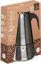 Kinvara Percolator Italiaans koffiezetapparaat - staal - zilver - 9kopjes - Koffiezetter