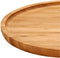 Kinvara Serveerplank - voor voedsel-hapjes - bamboe hout - rond - 25 cm - met rand