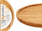 Kinvara Serveerplank - voor voedsel-hapjes - bamboe hout - rond - 25 cm - met rand