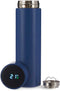Kinvara Thermosfles met LED-scherm - Grijs - RVS - Temperatuur Display - Thermosbeker - Waterfles - 400ml