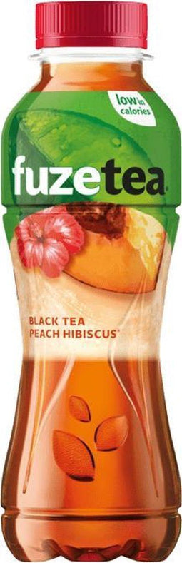 Frisdrank fuzetea peach hibiscus pet 400ml - 12 stuks