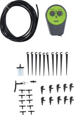 Kinzo Bewateringssysteem - Druppelsysteem tot 10 Planten - Ingebouwde Timer - 5 Meter Slang