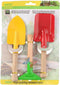 Kinzo Garden Kinder Tuingereedschap Set - 3-Delig - Handharkje en Twee Schepjes - Duurzaam Materiaal - Geel, Rood, Groen