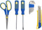 Kinzo Gereedschapsset 21-delig - Gereedschapskoffer Gevuld - 2x Schroevendraaier, Schaar, Mes, Inbussleutels, Rolmeter, Tape, Bits