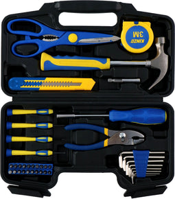 Kinzo Gereedschapsset - 39 Stuks - In Kunststof Koffer - voor Huishoudelijk Gebruik