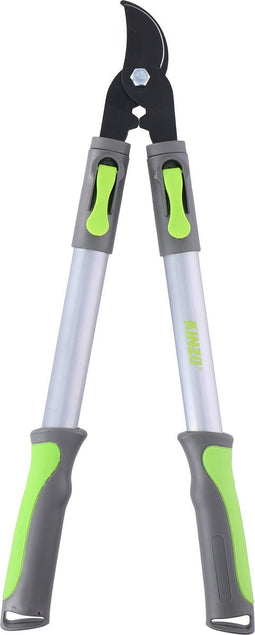Kinzo Verlengbare Snoeischaar 51-78CM - Takkenschaar - 25MM Snijdikte - Anti-Kleef Coating - 3.5 x 51CM - Staal - Groen/Grijs