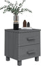 vidaXL - Nachtkastjes - HAMAR - 2 - st - 40x35x44,5 - cm - grenenhout - donkergrijs