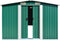 vidaXL - Tuinschuur - 257x580x181 - cm - metaal - groen