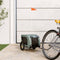 vidaXL - Hondenfietstrailer - oxford - stof - en - ijzer - grijs - en - zwart