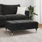 vidaXL - Voetenbank - 77x55x31 - cm - fluweel - zwart