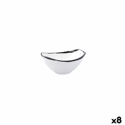 Kom Ariane Vital Filo Wit Zwart Keramisch 11,6 cm (8 Stuks)