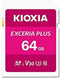 Kioxia EXCERIA PLUS SDXC-kaart 64 GB UHS-I, v30 Video Speed Class