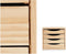 Kipit Kantoor Organiser - Ladeblok Dennenhout 39 x 30 x 38 cm - 4 Lades