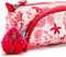 Kipling Cute Etui - Pink Leaves
