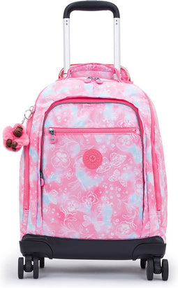 Kipling NEW ZEA Rugzak met wielen, 26 Liter, 13 inch laptopvak - Garden Clouds