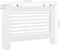 vidaXL Radiatorombouwen 2 st 112x19x81.5 cm MDF wit