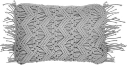 KIRIKKALE - Sierkussen set van 2 - Grijs - 30 x 45 cm - Katoen