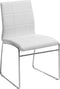 KIRON - Eetkamerstoel - Wit - Kunstleer