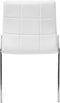 KIRON - Eetkamerstoel - Wit - Kunstleer