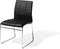 KIRON - Eetkamerstoel - Zwart - Kunstleer