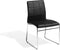KIRON - Eetkamerstoel - Zwart - Kunstleer